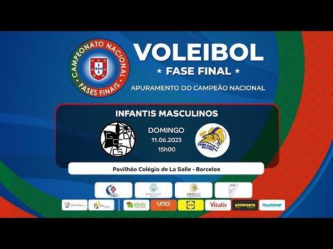 GDC GUEIFÃES x GAMA BARROS VOLEIBOL - FASE FINAL INFANTIS MASCULINOS 2023 - 3º e 4º LUGAR