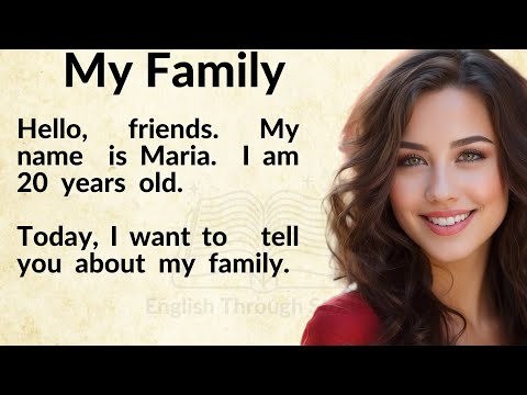 Learn English with Stories: My Family | Beginner Level | English Listening Practice ✅