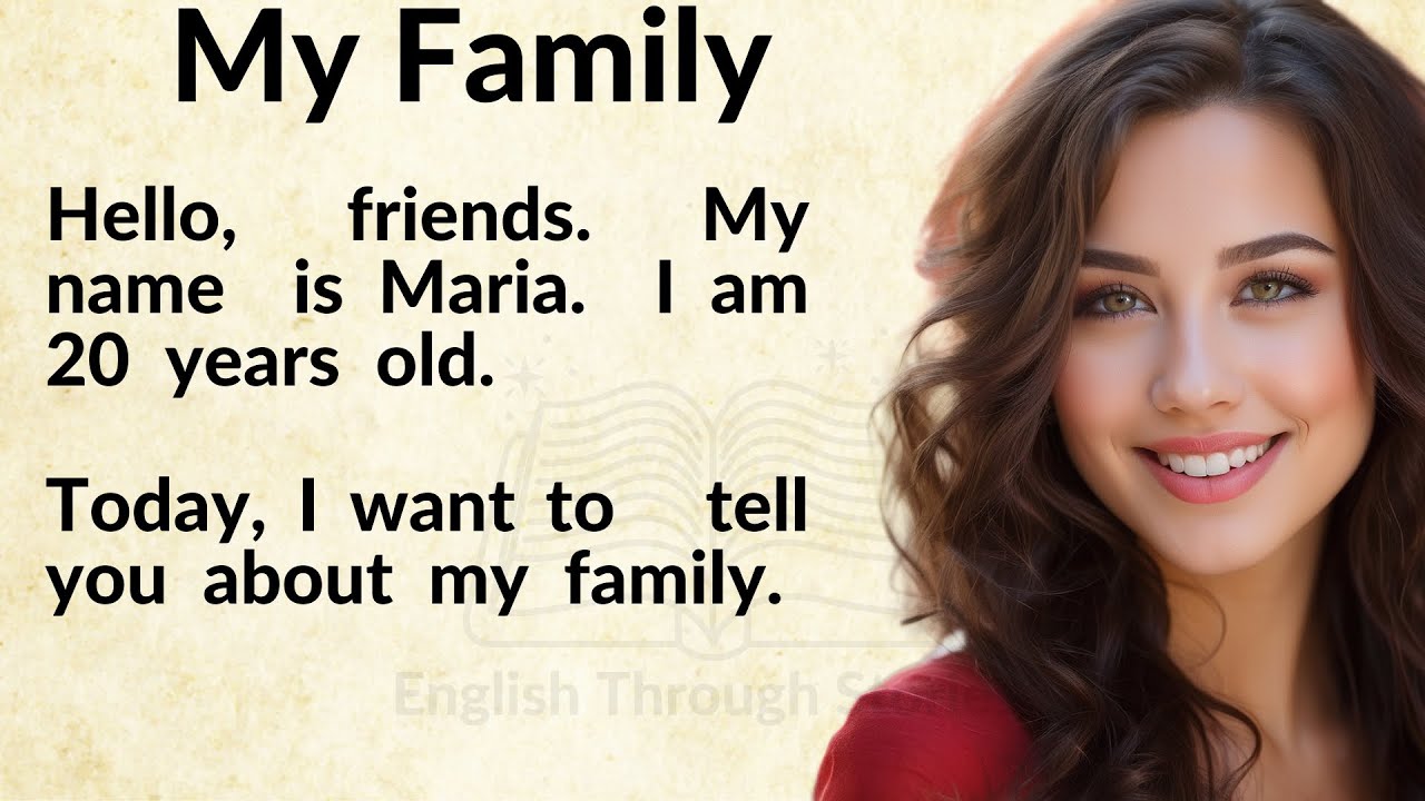 Learn English with Stories: My Family | Beginner Level | English Listening Practice ✅