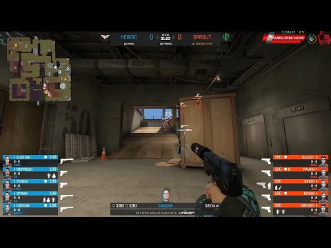 HUGE COMEBACK! Heroic vs Sprout  CSGO Flashpoint   HIGHLIGHTS !!!