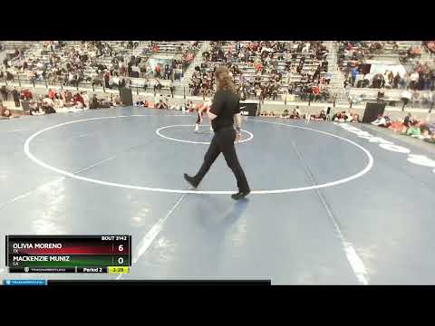55 Lbs Champ. Round 1 - Olivia Moreno, TX Vs Mackenzie Muniz, CA Da14