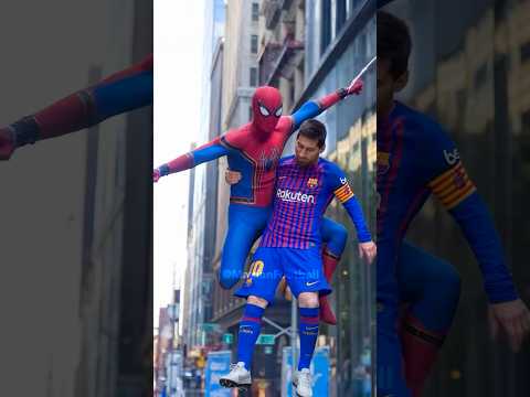 CR7 saves Messi by being Spider-Man 😱