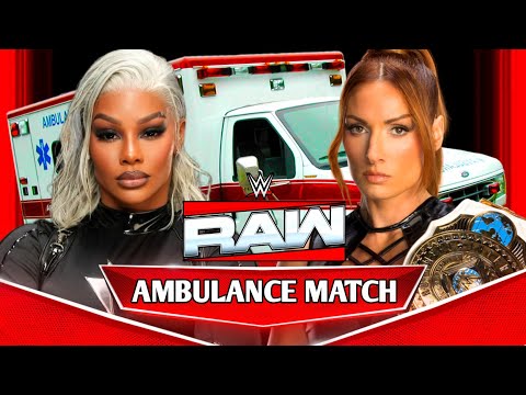 Ambulance Match - Jade Cargill Vs Becky Lynch Full Match WWE Raw Netflix Highlights Today
