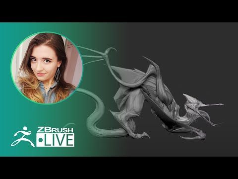 3D Sculpt a Slithery Creature #withme! - Ashley A. Adams "A_Cubed" - ZBrush 2020