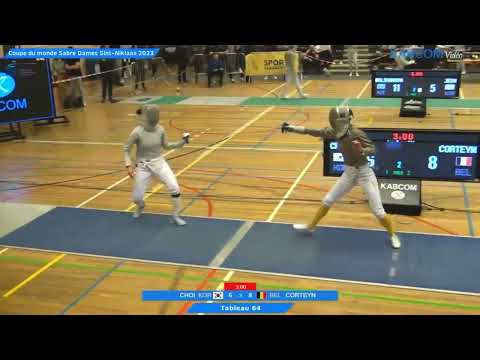 Sint Niklaas World Cup 2023 SWS - L64 - Choi Sebin KOR v Jolien Corteyn BEL