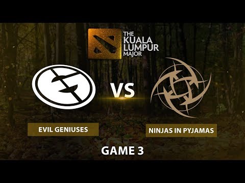 Evil Geniuses vs Ninjas in Pyjamas | Best of 3 UB Round 1 | Game 3 | The Kuala Lumpur Major