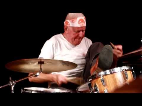 Han Bennink #jazz drums solo, December 2012 at the AMR, Geneva, Switzerland