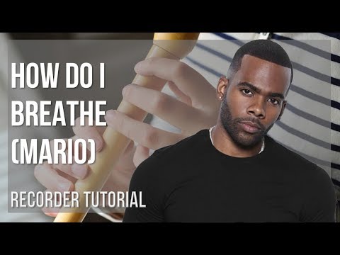How to play How Do I Breathe by Mario on Recorder (Tutorial)