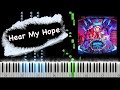 Hazbin Hotel Hear My Hope Piano Tutorial