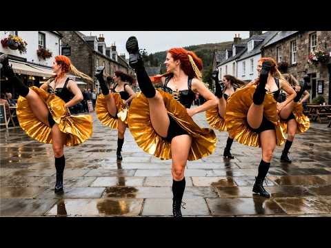 Celtic Battle March & Dance Parade | Highland Women, Bagpipes & War Drums