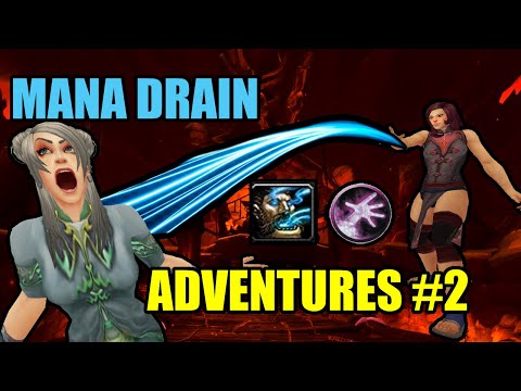 Wrath Classic - Warlock Drain Mana Adventures #2 - 2800 XP Gladiator Warlock