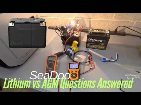 SeaDoo // Lithium vs AGM Testing and Questions Answered