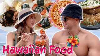 🌺 Local & Native Hawaiian Food! laulau, musubi, loco moco... | YB vs. FOOD