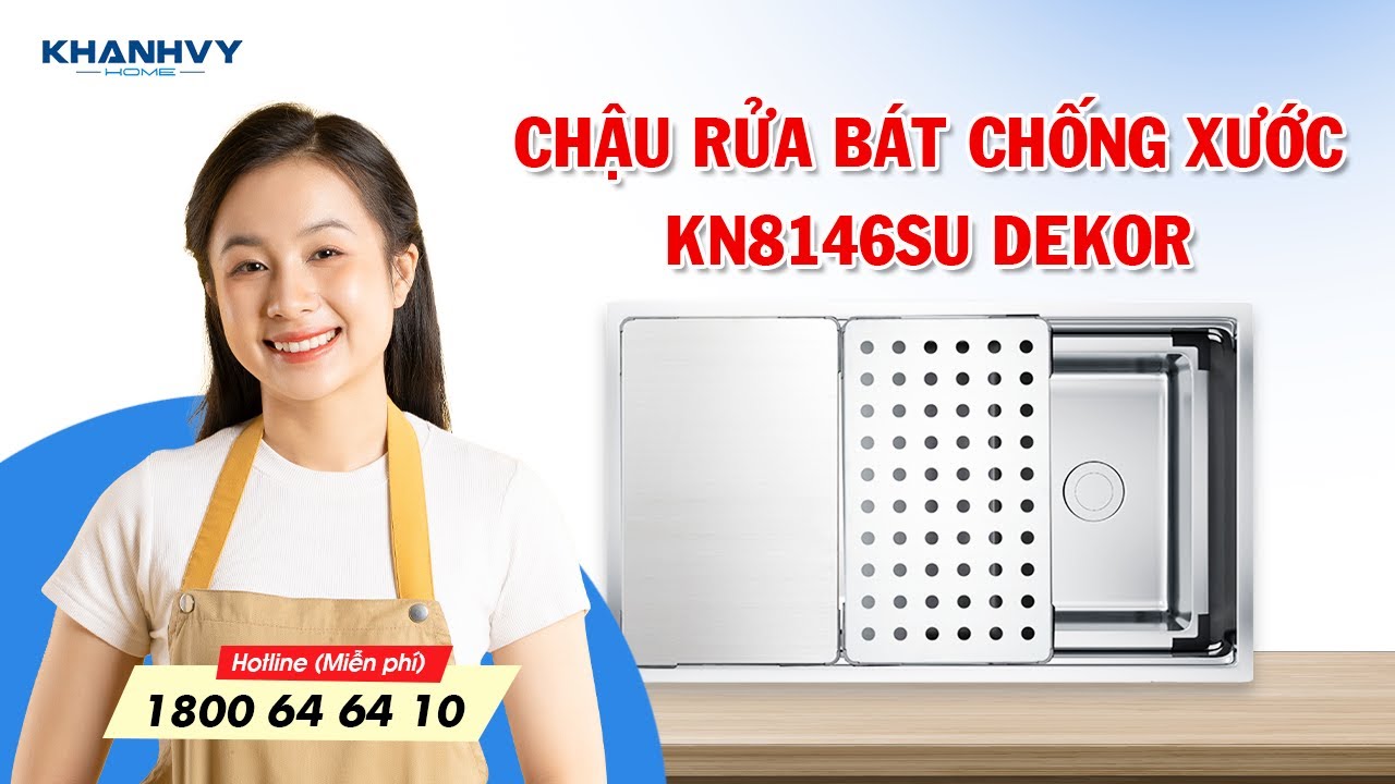 Chậu rửa bát Konox KN8146SU Dekor Full