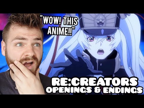 First Time Hearing 'RE:CREATORS' Openings & Endings | ANIME REACTION