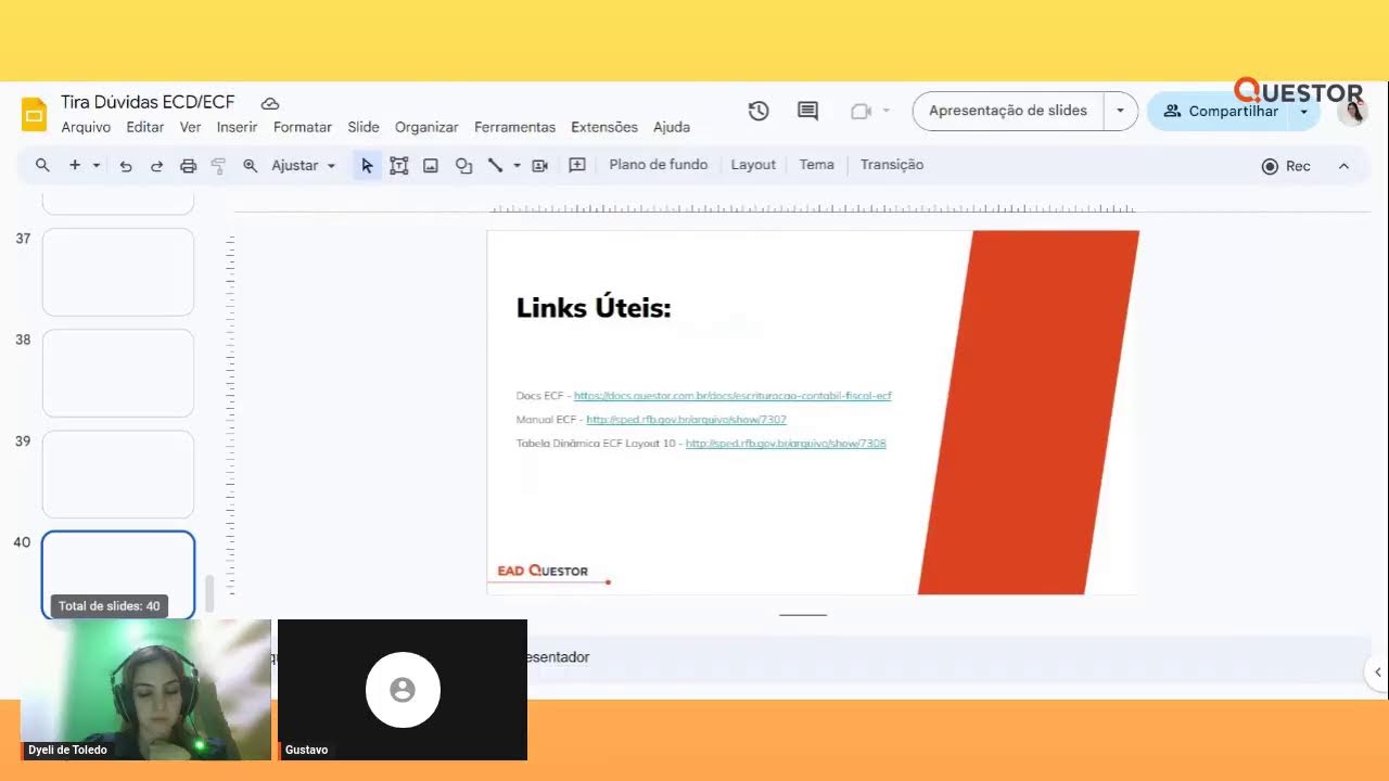 EAD - Tira Dúvidas ECD/ECF