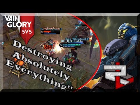 3.6 Vainglory 5v5 Ranked: Bot Lane SAW: *Kill* Dragons Easy *Kill* Enemies Easy!!!!