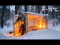 I Survived a Sub-Zero Night in a Plastic Wrap Shelter | Bushcraft Survival