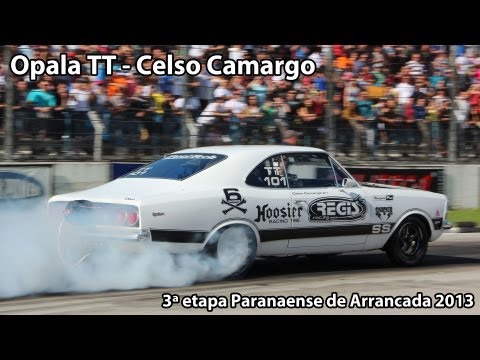 Opala 6 cil Turbo TT - Celso Camargo - 3ª etapa Paranaense de Arrancada 2013