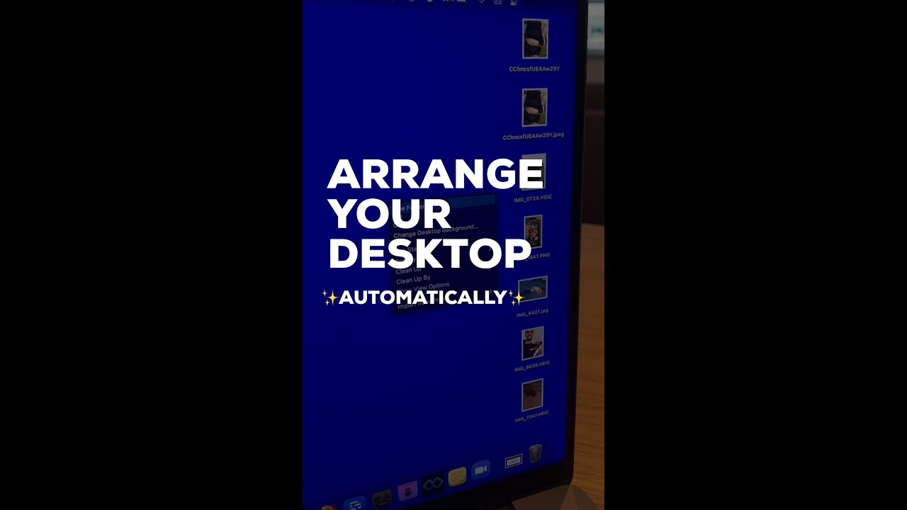 Automatically Arrange Desktop Icons (Macbook Pro Tutorial 2022)
