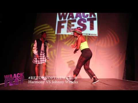 HARMONY vs @JOHNNYWAACKS |WAACKING BATTLE #RETURNOFTHEWAACK @RAGEWEHO {WAACKFEST LA 2015}