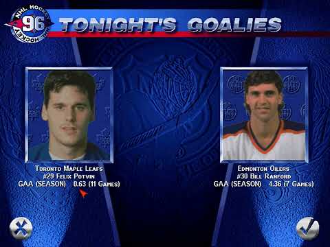 EA Sports NHL '96 - All-star Season 1 Leafs Game 12 | Leafs Shut Out the Oilers in TOR