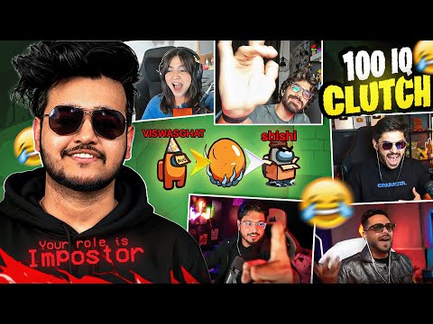 1v12 - Solo Clutching the Entire Lobby🔪 | 999 IQ in Among Us😈