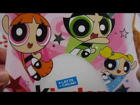 LOADING PASQUA 2018: APERTURA/OPENING UOVO DI CIOCCOLATO DELLE THE POWERPUFF GIRLS - KINDER MAXI