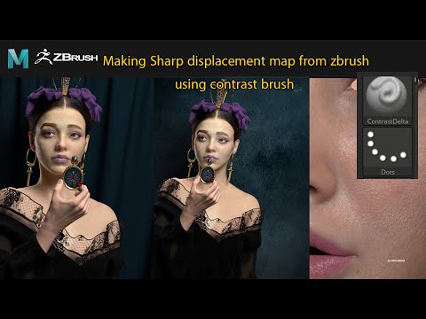 How make sharp displacement map from zbrush 2021.5 by vahid ahmadi