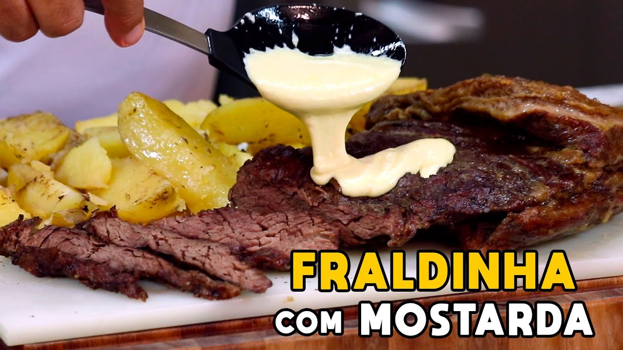 Como Fazer Fraldinha Assada com Mostarda - Tv Churrasco