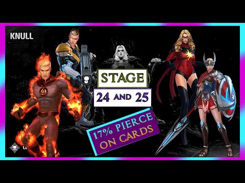 KNULL STAGE 24 AND 25 FIRST CLEAR (NAIL-BITING CLEAR!!!) - Marvel Future Fight