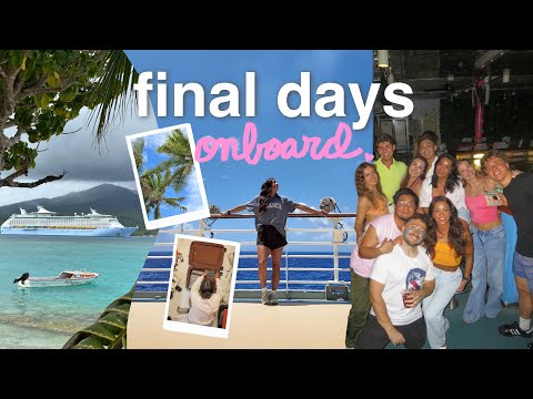 My Last Week Working On A Cruise Ship (part II) 💔 cast bloopers, packing up my life + saying goodbye