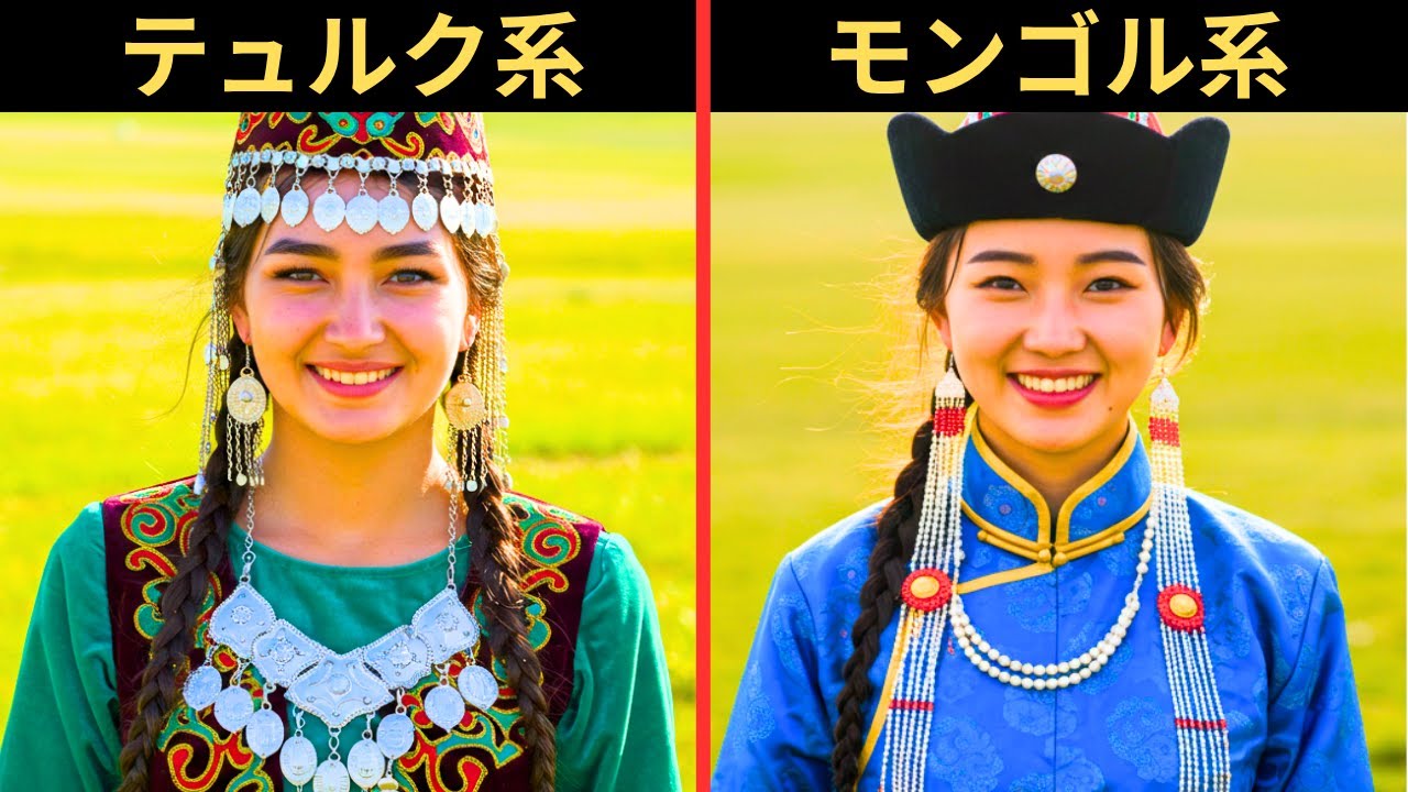 テュルク系とモンゴル系の違いとは？起源はどこ？見た目やDNAは違うのか？歴史的な関係とは？