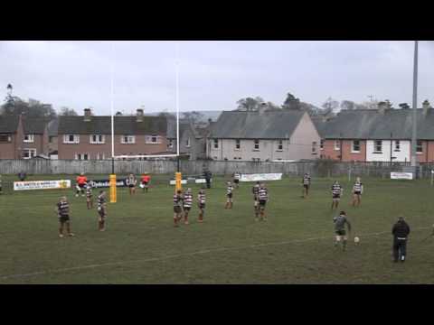 ITV BORDER NEWS - RUGBY REPORT - KELSO v HAWICK - 19.1.14