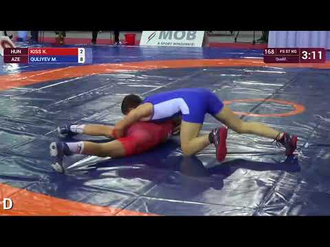 Qual. FS - 57 kg: K. KISS (HUN) v. M. QULIYEV (AZE)