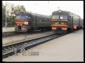 Электропоезда ЭР2-531 и ЭР2Т-7114 в ст. Рига-Пасс / ER2-531 and ER2T-7114 EMU ...