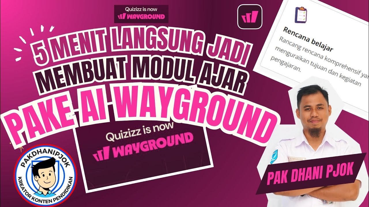 🚨📢 GURU 2025 WAJIB TAU! 📢🚨📚 CUMA 5 MENIT BIKIN MODUL AJAR PAKE AI WAYGROUND‼️