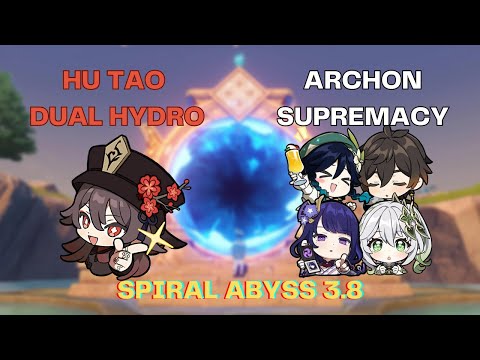DUAL HYDRO HU TAO x FULL ARCHON TEAM | Genshin Impact Spiral Abyss Floor 12 Version 3.8