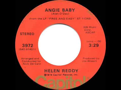 1974 HITS ARCHIVE: Angie Baby - Helen Reddy (a #1 record--stereo 45)