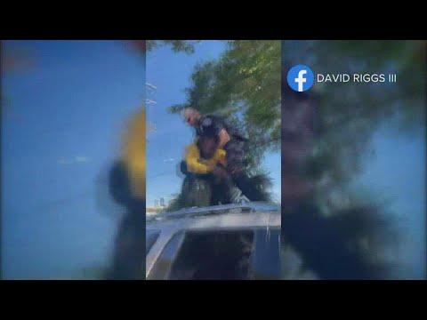 Deputy knocked out after falling off car during tussle with man