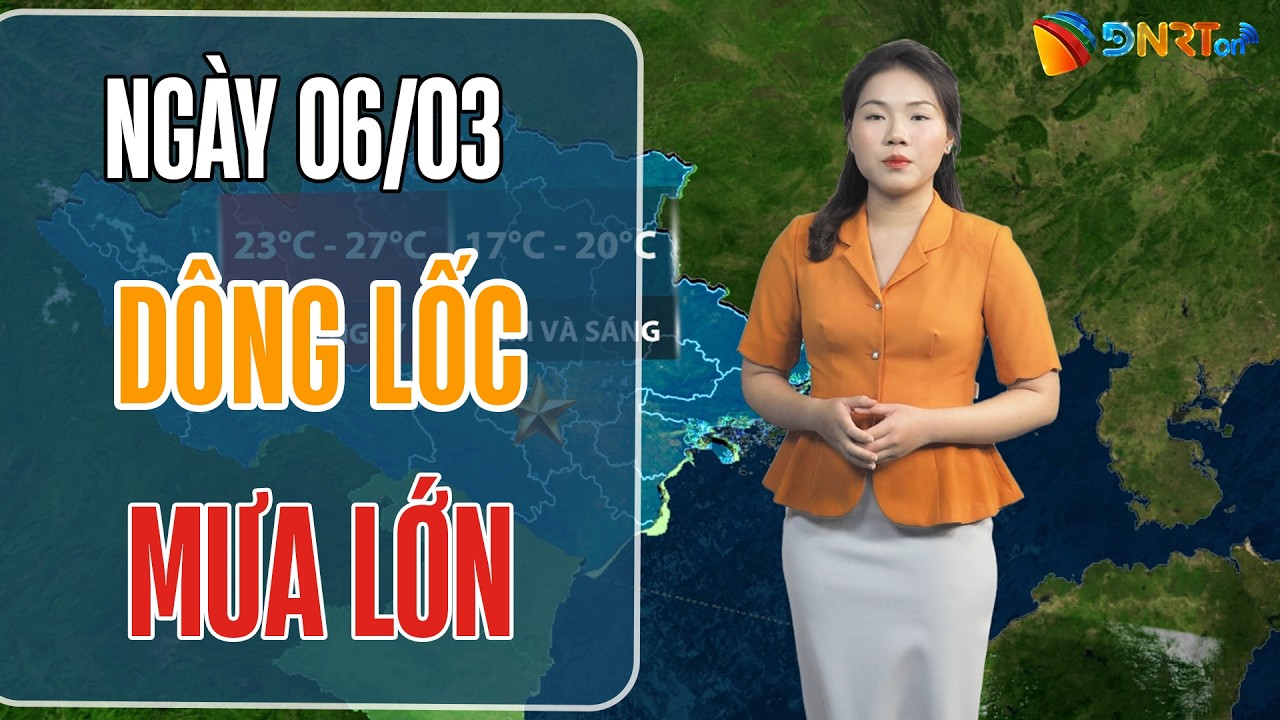 Thời tiết ngày mới 06/03 | Trung Bộ đề phòng dông lốc; Nam Bộ mưa dông tăng mạnh về chiều tối