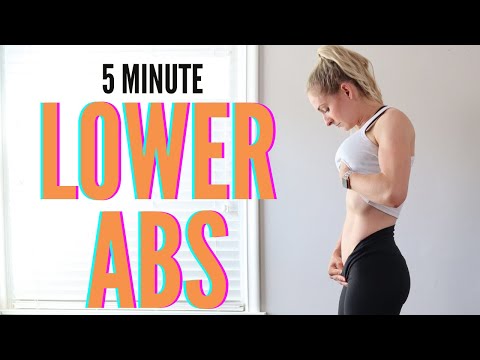 5 Minute Lower Abs Workout - tone and sculpt your lower abs