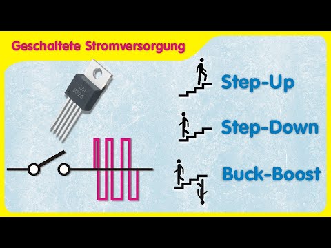 DC switching converter, step-up, step-down, buck-boost converter, basic principle explained