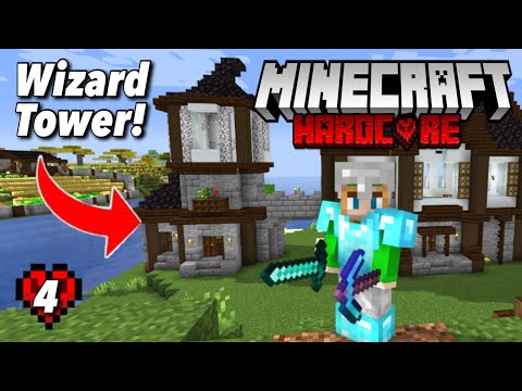 Mezzy - Building a Wizard Tower Enchanting Room! | Hardcore Minecraft Survival Lets Play (Episode 4)