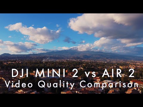DJI MINI 2 vs Mavic AIR 2 video quality review