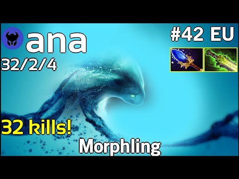 32 kills! ana [OG] plays Morphling!!! Dota 2 7.22