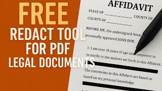 Free Tool to Redact Legal PDF Documents - Tutorial Using LibreOffice Draw