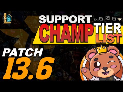 Support champion tier list - Solo Queue - NEW META | patch 13.6 (Heatpulse, Sheogorn, HeyTeddy)