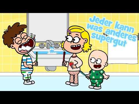 ♪ ♪ Kinder Mutmachlied - Jeder kann was anderes supergut - Hurra Kinderlieder