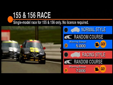 Gran Turismo 2 Walkthrough Part 61 Alfa Romeo 155 & 156 Race